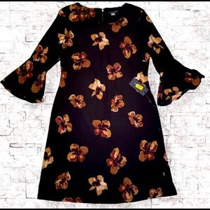 🖤 Tommy Hilfiger floral dress 3/4 sleeve size 12